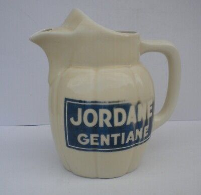 Absinthe RARE PICHET ANCIEN A ABSINTHE EN FAIENCE CHARTREUSE SYMBOLE ORDRE DES CHARTREUX 