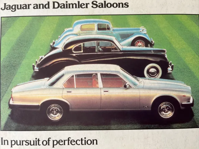 Brochure auto - 1982 berline Jaguar & Daimler - Regno Unito