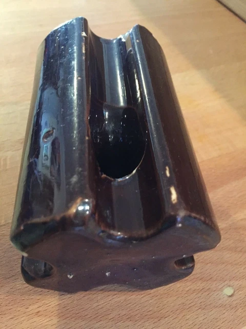 Vintage CERAMIC INSULATOR PINCO 5 Brown - classic!  FAST SHIPPING