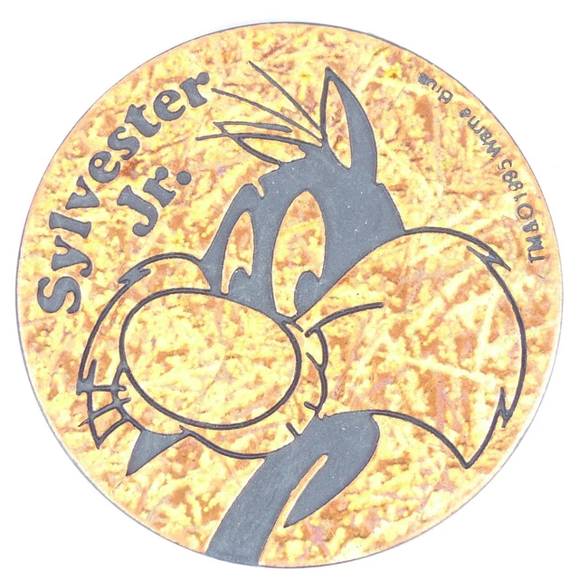 PLASTIC POG SLAMMER Kini Taz Looney Tunes 1995 The World POG Federation