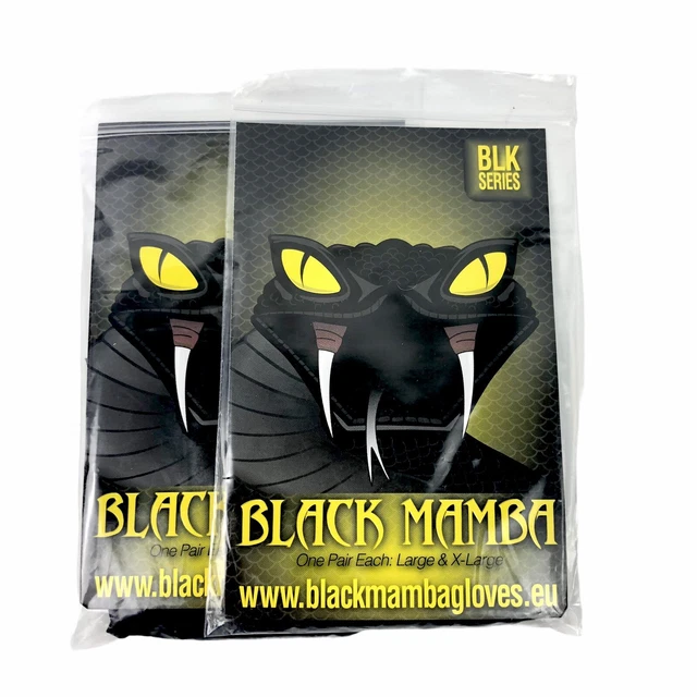 Black Mamba Gloves (One Pair Large, One Pair X-Large) 2- Pair Lot New In Package