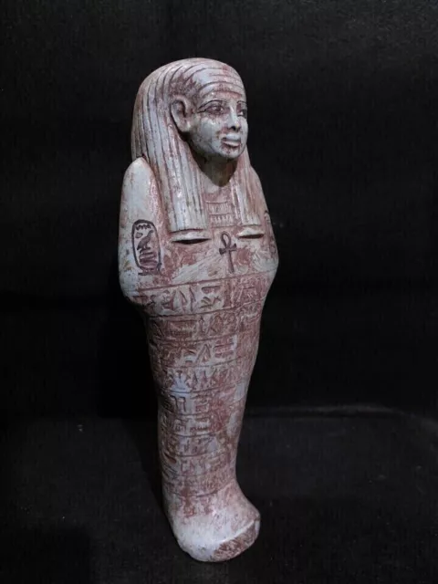 Rare Ancient Egyptian Antiquities Egyptian Ushabti shabti with Hieroglyphics BC