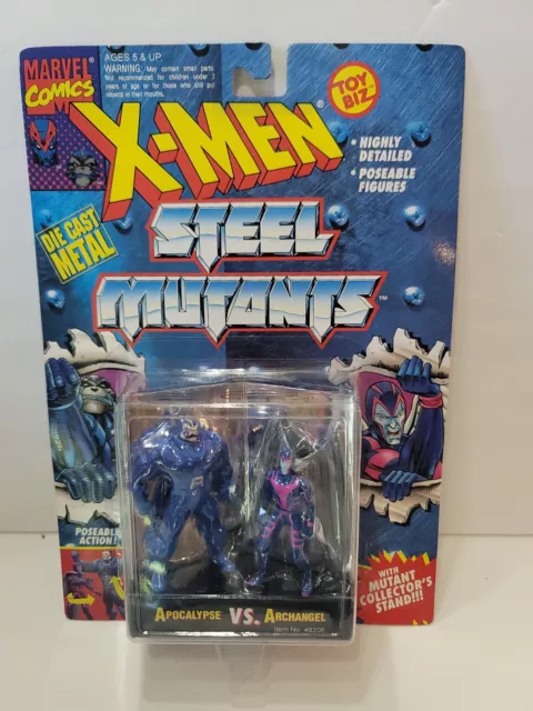 Vintage Toy Biz 1994 Marvel X-Men Steel Mutants Apocalypse vs Archangel NOS