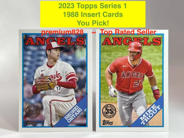 2023 Topps Series 1 Baseball 1988 INSERT CARDS Finish Set YOU PICK Free Shipping