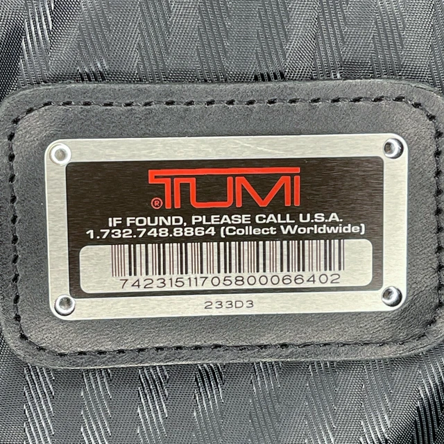 TUMI Garment Bag Alpha Ballistic Nylon Bi-Fold 24” X  48”  233D3 Black 2