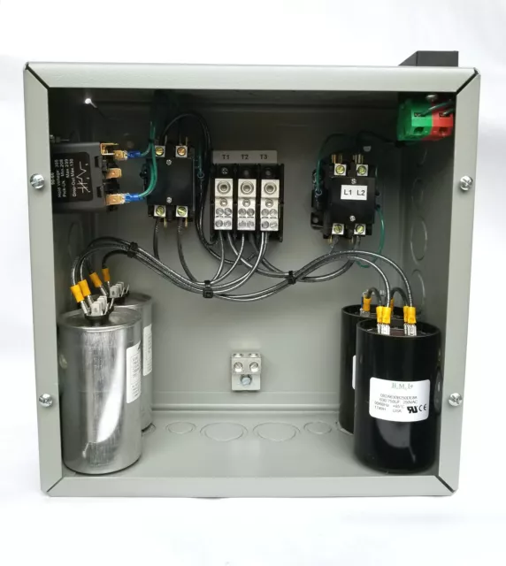 10hp Cnc Balanced 3 Phase Rotary Converter Panel 10 year warranty!