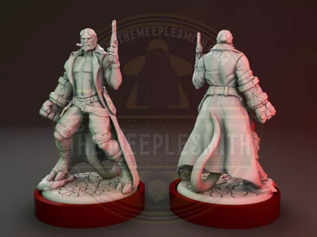 Hellboy miniature for tabletop, boardgames, dioramas, paint and display...