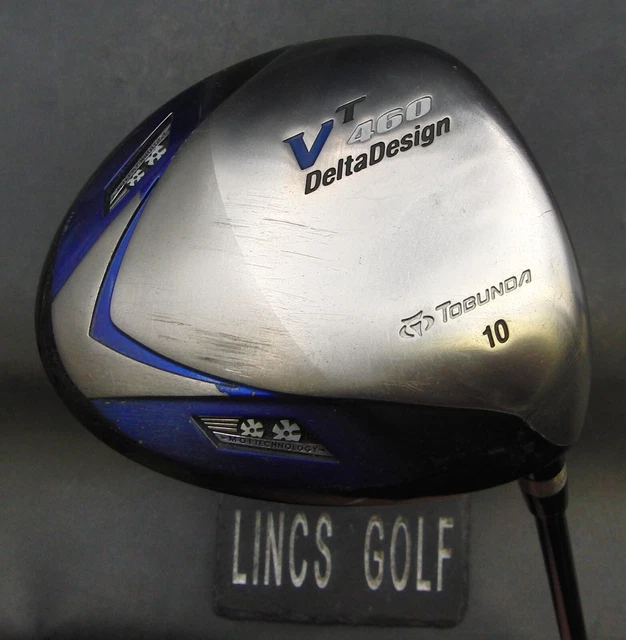 Japanese Tobunda VT 460 Delta Design 10° Driver Stiff Graphite Shaft Japanese Tobunda VT 460 Delta Design 10° Driver Stiff Graphite Shaft