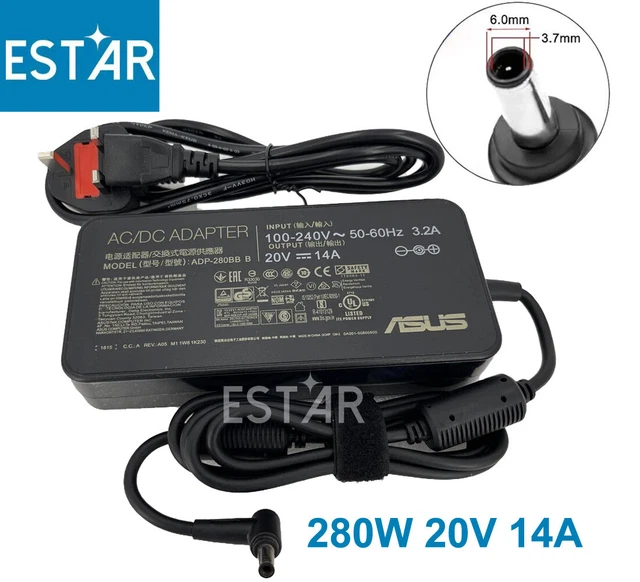 20V 14A 280W ADP-280BB B AC Adapter Laptop Charger For Asus TUF Gaming...