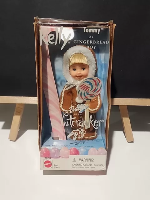 Vintage Barbie Kelly Doll Nutcracker Tommy As Gingerbread Boy Mattel  2001