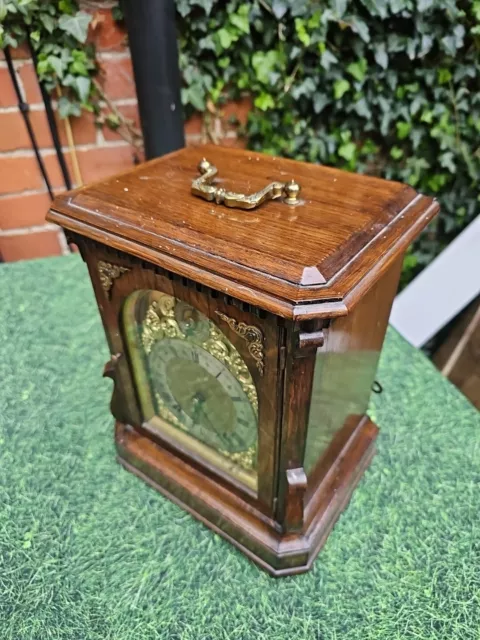1930s Traditional Chiming Mantel Clock - Bim Bam And Hour Chimes - With Key 3