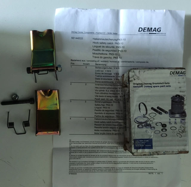 N2 - 56144533 Moschettone Di Sicurezza Gancio Pk5-10 Demag