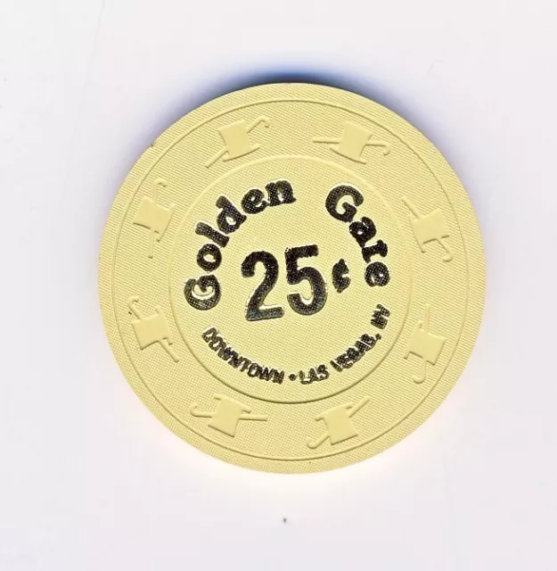 Golden Gate - Las Vegas, NV 25c House Casino Chip Uncirculated