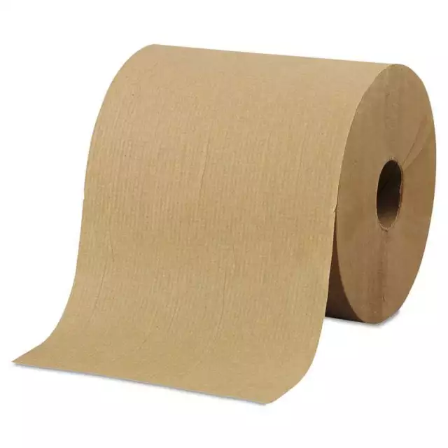 Morcon Paper Hardwound Roll Towels, 8" x 800ft, Brown, 6 Rolls/Carton