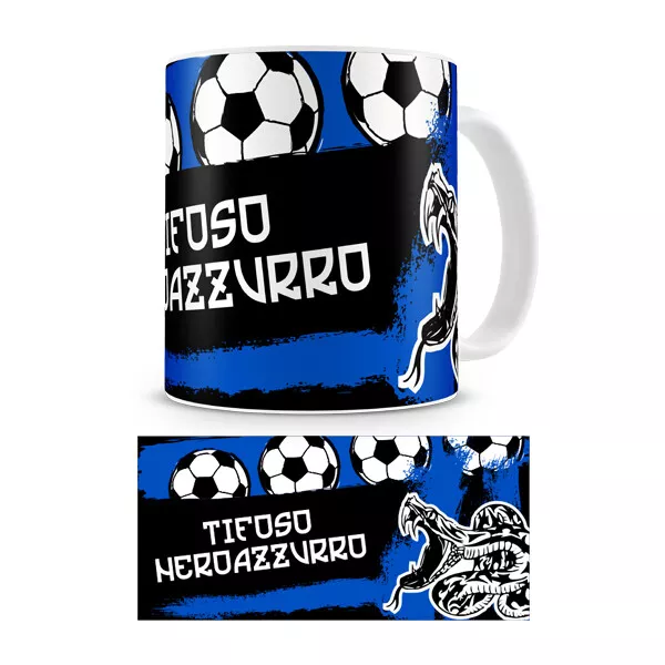 Tazza Inter Calcio Tifoso Bianconero Idea regalo Sport Ceramica Mug Colazione