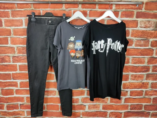 Girls Bundle Age 12-13 Years H&M M&S Harry Potter Set Jeans Top T-Shirt 158Cm