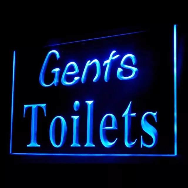 120069 Gents Toilets Restroom Washroom Bathroom Display LED Light Neon Sign