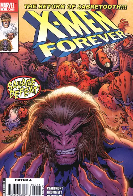 X-Men Forever #2 Vf - Vf/Nm 1St Print Chris Claremont