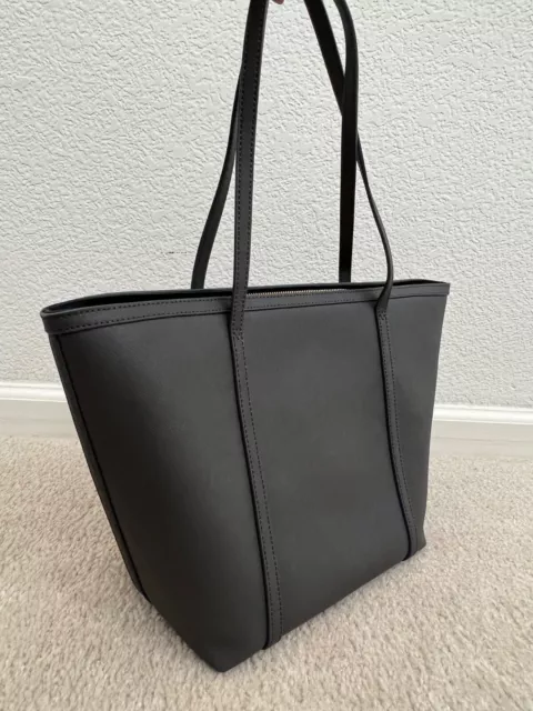 DKNY Dark Gray Bryant Park-Saffiano Leather Women’s Tote Bag 2