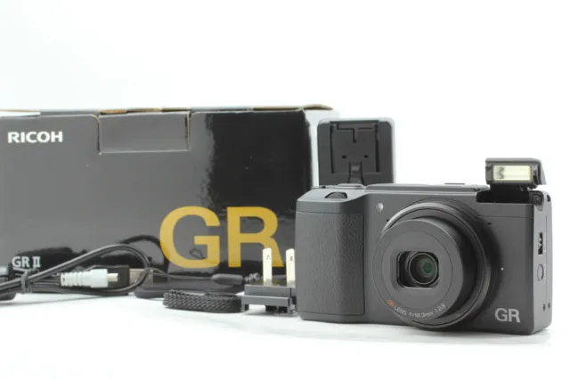 【Top MINT in BOX】Ricoh GR II 16.2MP Black Compact Digital Camera APS-C JAPAN