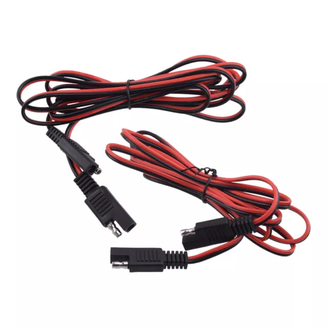 2x 2M Quick Disconnect Connect 2Pin Extension Wire Harness SAE To SAE Connector