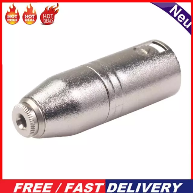 3Pin XLR Female to 1/8 inch 3.5mm Male Audio Adapter for Amplifier Headphone Mic