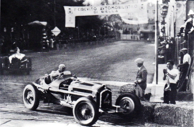 CARLO FELICE TROSSI Alfa Romeo Circuito Di Biella 1934 Cartolina 1041
