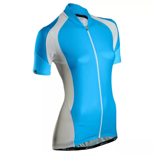 Sugoi RPM Womens Short Sleeve Full Zip Cycling Jersey - Cyan Blue