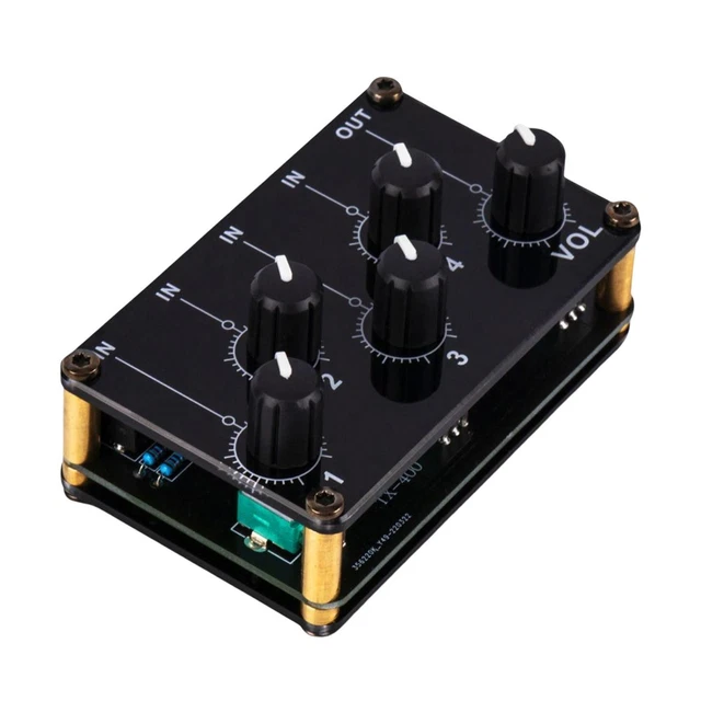 STEREO 4 CHANNEL Line Mixer Audio Processor for Wedding Studio ...