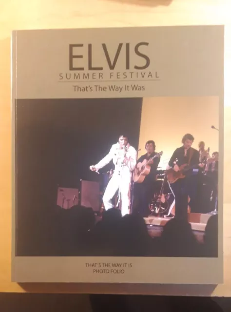 Elvis Summer Festival Ttwii 1970 Photo Folio Book Mint