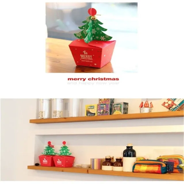 Gift Cupcakes Dessert Candy Gift Apple Pack Box Xmas Bags Christmas Tree Bell