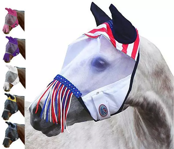 Derby Originals Economy UV-Blocker Reflective Safety Horse Fly Mask