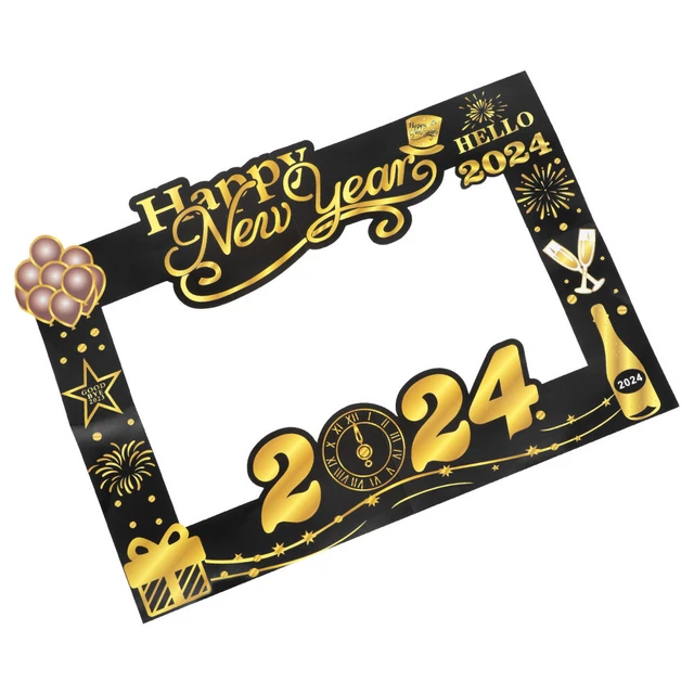 2024 HAPPY 2024 New Year Photo Frames Photo Frame Decorations 9.89