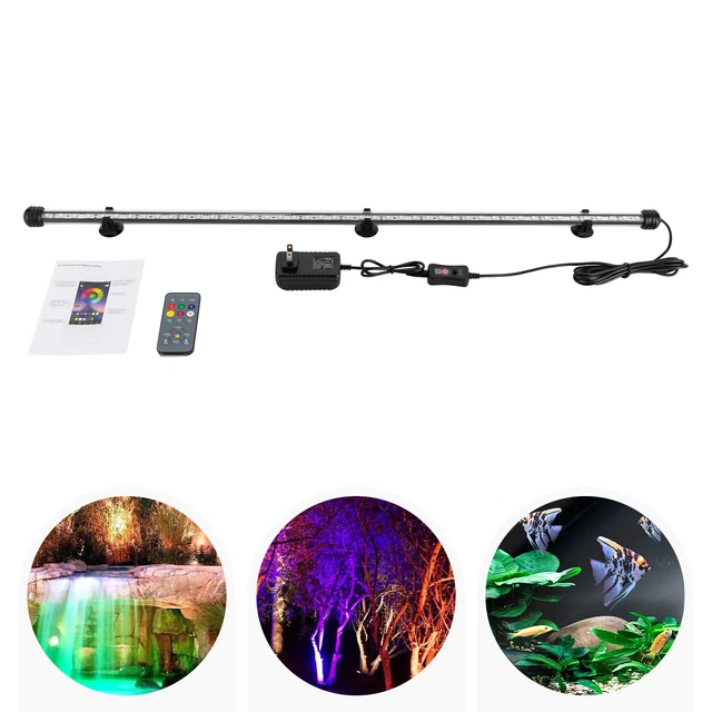 Aquarium Fish Tank Pond LED Strip Light Submersible Bar Light Waterproof Lamp
