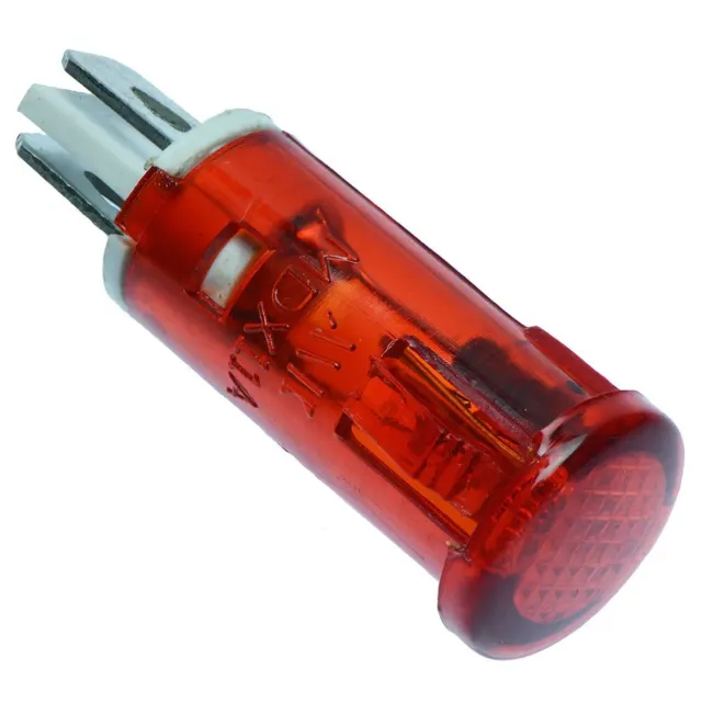 Rouge 10mm Plastique Indicateur Pilote Lumière 220V