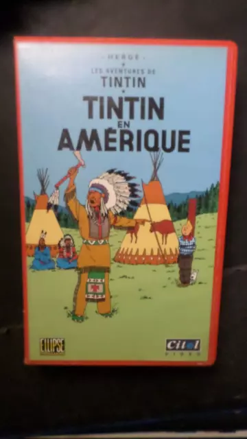 TINTIN EN AMERIQUE COMICS BD VHS K7 CASSETTE VIDEO d occasion