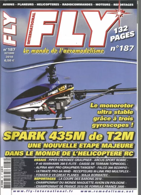 Fly N°187 Spark 435M De T2M / Piper Cherokee Graupner / P-40 Warhawk 300 E-Flite