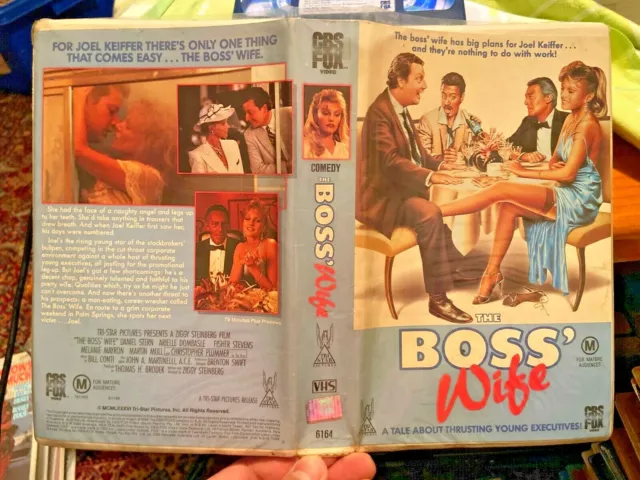 The Boss' Wife Video Tape CBS Ex Rental Clamshell VHS Movie