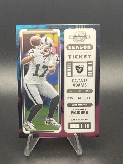 2022 Panini Contenders Optic Football Season Ticket Davante Adams Nebula SP /2