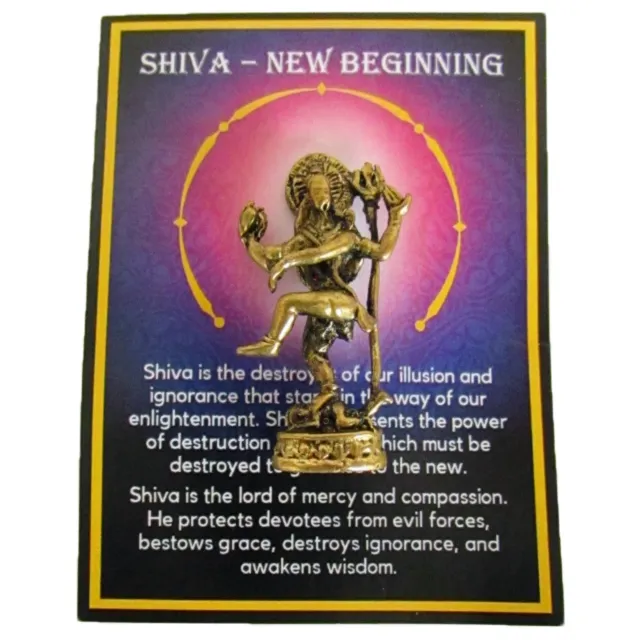 Shiva Nataraja Lord of Dance Mini Brass Figurine Dancing Shiva Statue Hindu