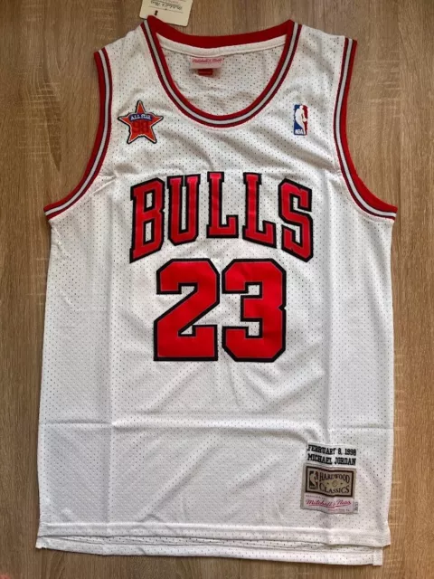Chicago Bulls Vintage Michael Jordan #23 NBA White Jersey