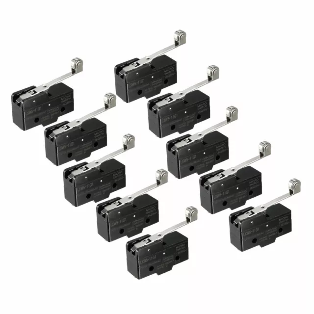 10PCS LXW5-11G1 1NO+1NC Long Hinge Roller Lever Miniature Micro Switches