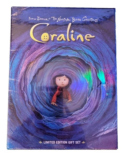 PLITI Borsa A Tracolla In Tela Coraline – Accessorio Ispirato Al Film Del 2009, Sacchetto Porta Oggetti Per Fan Con Scritta Est. 2009