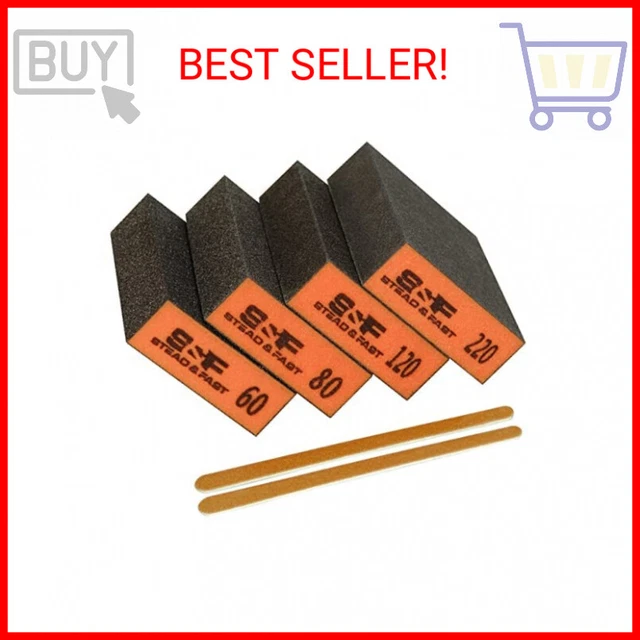 Sanding Sponge, 60 80 120 220 Coarse Medium Fine Grit Sanding Block, Sander Spon