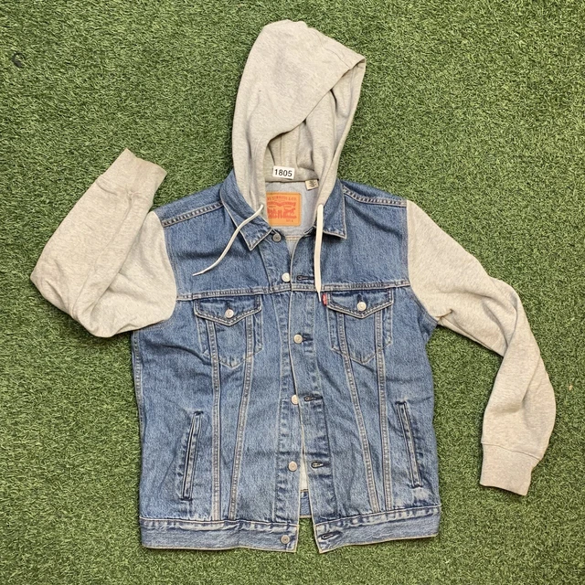 Vintage Levi's Sweatshirt Denim Shirt Large Levis Jean Hooded Tee