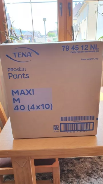 Tena ProSkin Pants Maxi Inkontinenzhosen - Gr. M, 4x10 Stück 1 Karton 