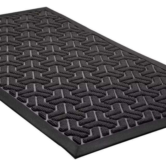 Paillasson Porte d'Entrée Tapis en Caoutchouc Semelle PVC 60x90 cm " Geometric "