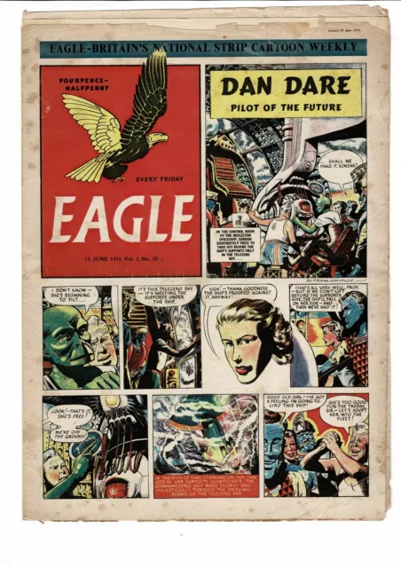 EAGLE Comic - Vol. 2 -  No. 10 - 15th June 1951 - DAN DARE