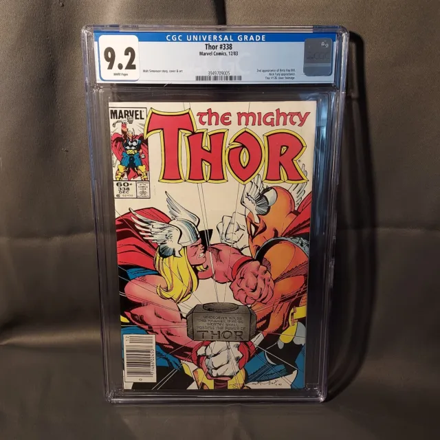 The Mighty THOR #338 CGC 9.2 Newsstand Ed. Marvel 1983 2nd Beta Ray Bill