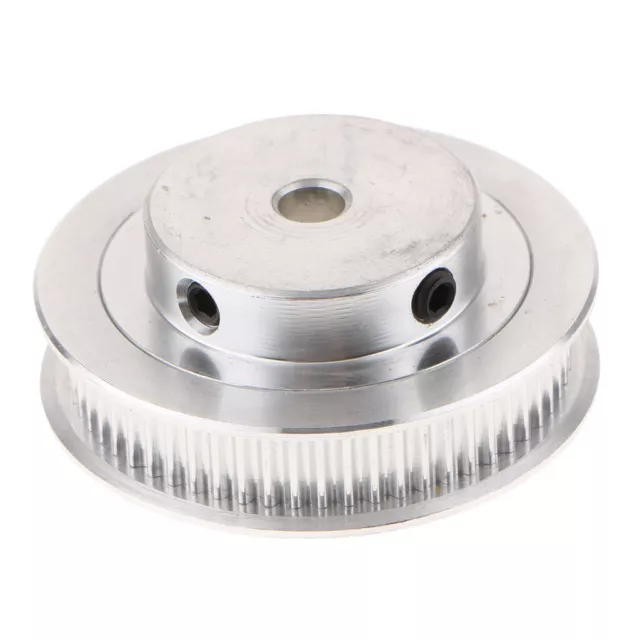 1 Piece Aluminum Alloy Timing Belt Pulley 60 Tooth for 3D Printer Silver